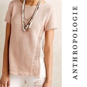 Anthropologie - Moth - Eyelet Knit Pullover